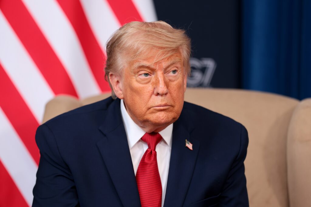 President Donald Trump faces a decision by midnight Friday, July 10, 2026 on a bipartisan housing bill passed by large majorities in Congress. In this photo, Trump attends a meeting at the G7 Summit on June 17, 2026 in Evian-les-Bains, France. (Photo by Anna Moneymaker/Getty Images)